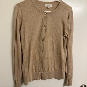 LOFT Tan Cardigan